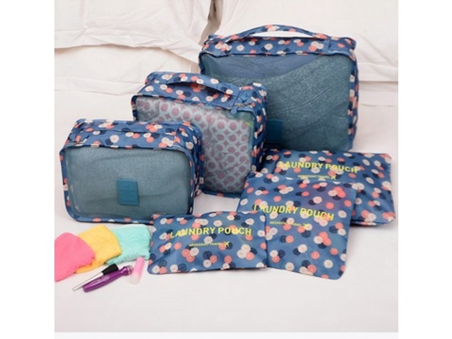1Set 6in1 Zipper Waterproof Luggage Travel Bags Packing Organize