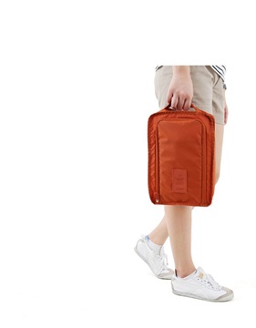 6Pcs Portable Foldable Travel Shoe Bag Pouch Zip Bag - Click Image to Close