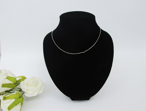 1X Black Velvet Necklace Display Bust Stand dis-n116 - Click Image to Close