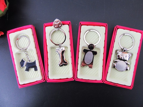 12Pcs Metal Keyrings Key Ring Key Chain Assorted Retail Package - Click Image to Close