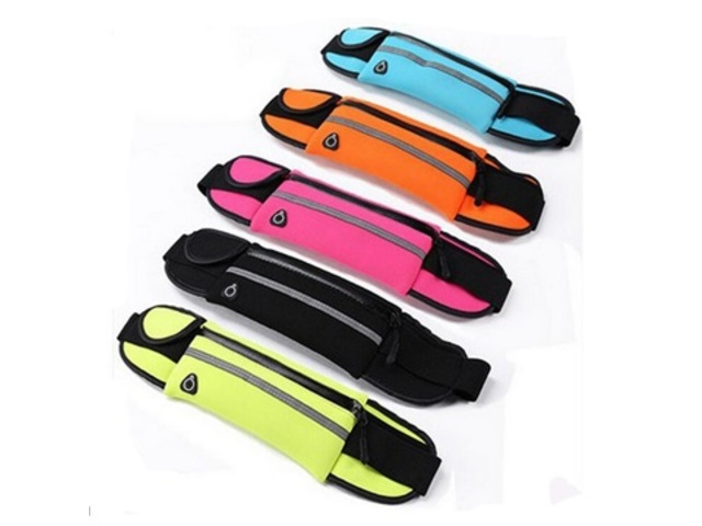 6pcs Running Belt Waist Bag Sports Phone Money Key Etc Pocket Ca - Click Image to Close