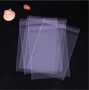 500 Clear Self-Adhesive Seal Plastic Bags with Hole 49x42cm - Click Image to Close