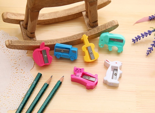 60Pcs Candy Color Pencil Sharpeners Single Hole - Click Image to Close