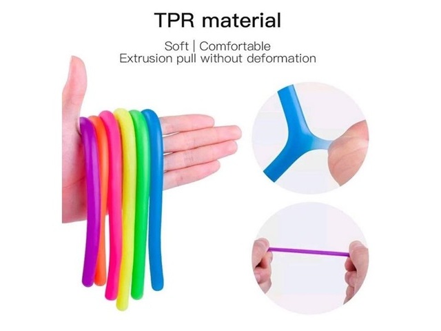 20Pcs Stress Relief Toy Decompression Artifacts Soft Noodles - Click Image to Close