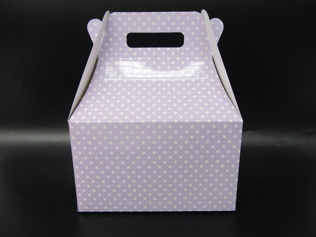 15Pcs Purple Dot Paper Cake Gift Bomboniere Boxes Wedding Favour - Click Image to Close