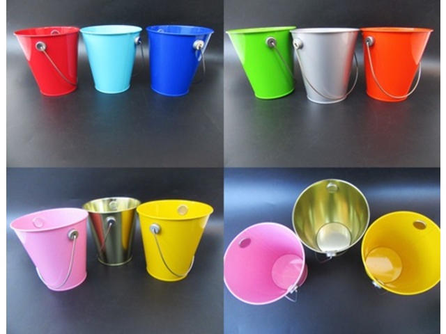 10Pcs Tin Bucket with Handles for Home Party Wedding Favor Mixed 10Pcs Tin Bucket with Handles for Home Party Wedding Favor Mixed