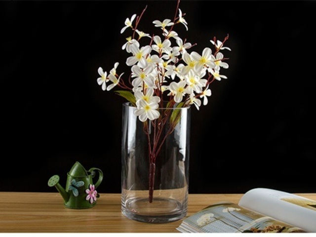 18X Wedding Clear Glass Table Flower Vases 20cm High - Click Image to Close