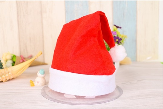 12Pcs Merry Christmas Xmas Red Santa Claus Hat Cap - Click Image to Close