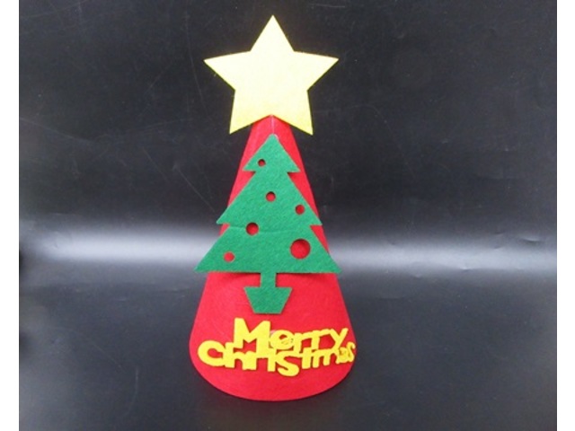 12 Merry Christmas Xmas Red Hat for Kids Party Favor