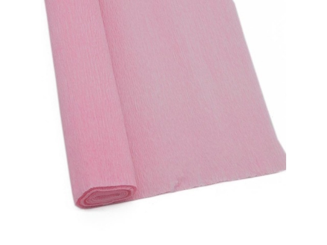 5Rolls Pink Single-Ply Crepe Paper Arts & Craft 250x50cm