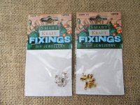 12Sheets X 12Pcs String/chain End Cap Crimp Tongue Shape