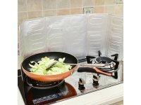 2Pcs Aluminium Oil Splash Guard Cooking Frying Pan Oil Splatter