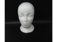 1Pc New White Female Foam Mannequin Head 27cm High