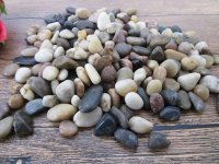 16Packets Polished River Stones Miniature Dollhouse Ornament 16Packets Polished River Stones Miniature Dollhouse Ornament