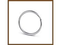 100 Nickel Plated Flat Split Ring Split Key Rings 38mm