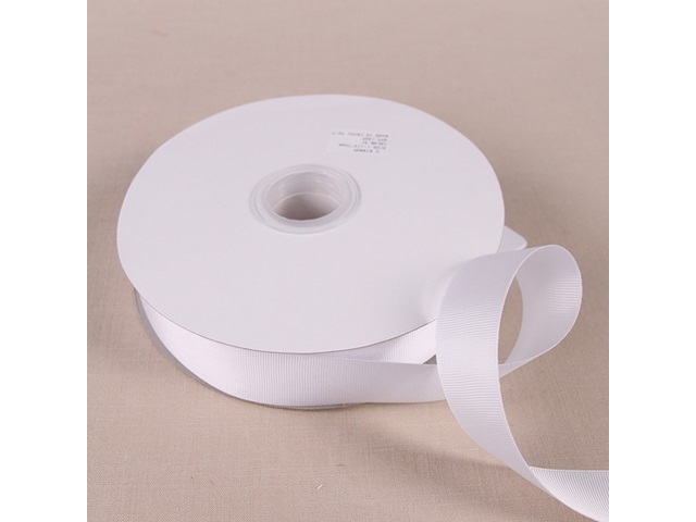 1Roll X 100Yards White Grosgrain Ribbon 25mm - Click Image to Close