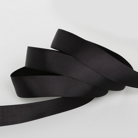 1Roll X 100Yards Black Grosgrain Ribbon 38mm - Click Image to Close