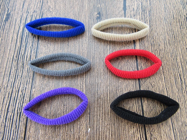 6Sheets X 18Pcs Elastic Hair Band Ponytail Holders Hair Tie Mixe - Click Image to Close