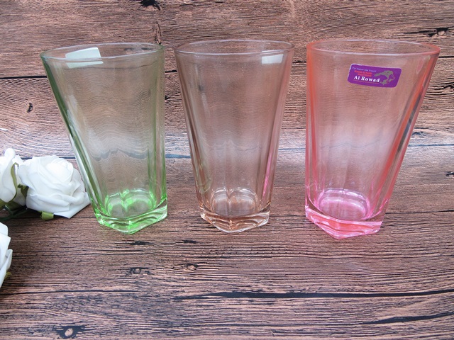 6Pcs HQ Sparkle Glass Cup Mixed Color 320ML - Click Image to Close