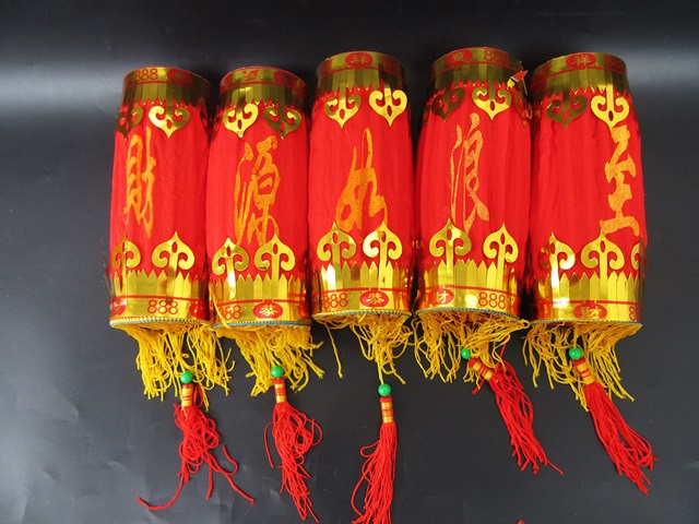 5Pcs Red Decorative Chinese Palace Lanterns Tassels 18cm