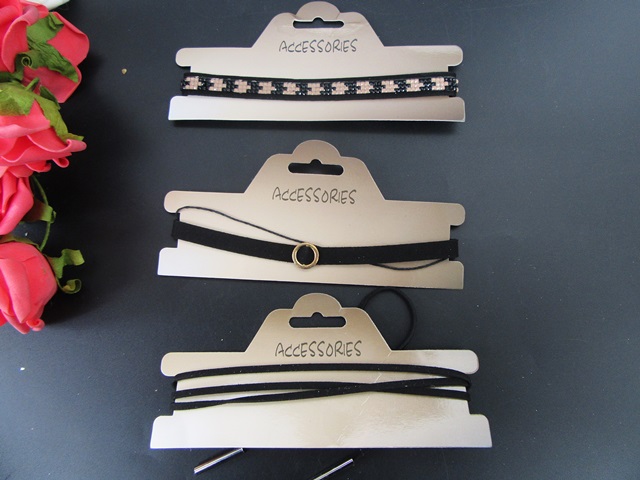 12X Punk Gothic Style Choker Necklace Velvet PU Leather Necklace 12X Punk Gothic Style Choker Necklace Velvet PU Leather Necklace