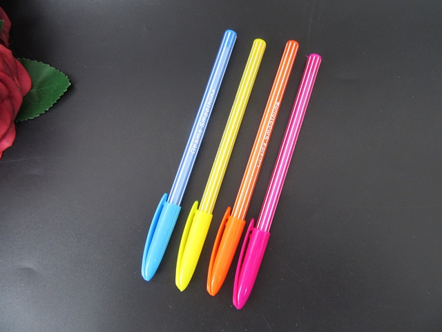 50Pcs Plastic Smooth Ballpoint Pens Mixed Color - Click Image to Close