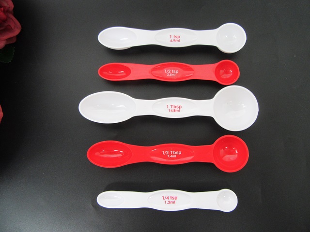 10Packs X 5Pcs New Round Magnetic Measuring Spoons Set Multi Col - Click Image to Close