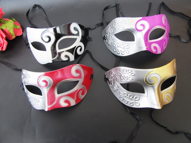 12Pcs Dress-up Masks Fancy Dress Up Cosplay Mask Party Favor - Click Image to Close