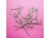 500Gram Nickel Plated Eye Pins Jewelry Finding 28mm Long 500Gram Nickel Plated Eye Pins Jewelry Finding 28mm Long