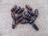 50Pcs Unique Oval Natural Gemstone Beads w/Lines 30x12mm Mixed 50Pcs Unique Oval Natural Gemstone Beads w/Lines 30x12mm Mixed
