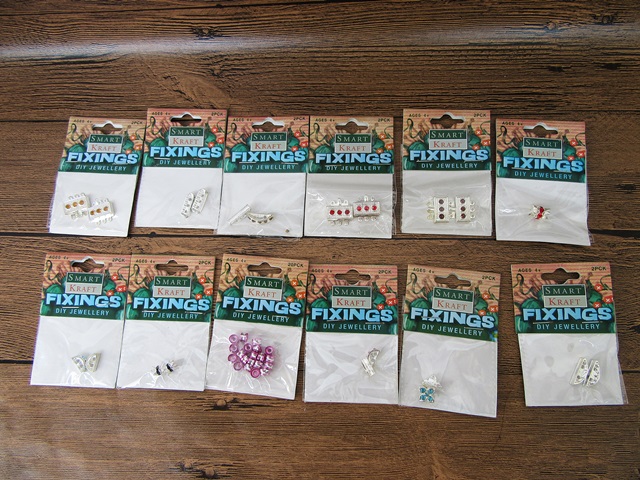 12Packets Link Connector Bar Beads Charms Jewellery Findings