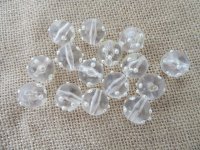 100Pcs Clear Plastic Round Beads 20mm Dia. 100Pcs Clear Plastic Round Beads 20mm Dia.