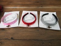 6Pcs Plastic Headbands Hair Band Hair Hoop 24mm Wide Retail Pack
