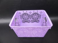 5Pcs Floral Pattern Storage Basket Bin Tubs Organizer Drawer 26x