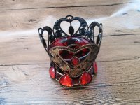 10Pcs Filigree Metal Round Candle Holder With Glass Cup 80x75m 10Pcs Filigree Metal Round Candle Holder With Glass Cup 80x75m