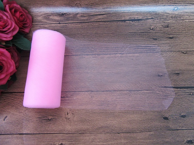 4Roll X 25Yards Tulle Roll Spool 15cm Wedding Gift Bow - Pink 4Roll X 25Yards Tulle Roll Spool 15cm Wedding Gift Bow - Pink