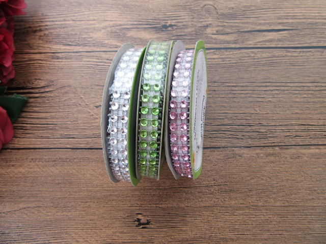 40Rolls Adhesive Diamond Wrap Ribbon Chain Flower Scrapbooking 40Rolls Adhesive Diamond Wrap Ribbon Chain Flower Scrapbooking