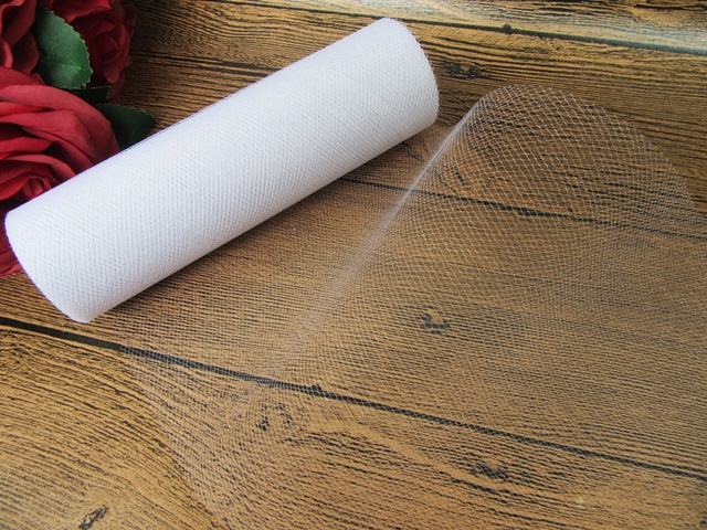 32Roll X 5Yards Tulle Roll Spool 15.5cm Wedding Gift Bow - White 32Roll X 5Yards Tulle Roll Spool 15.5cm Wedding Gift Bow - White