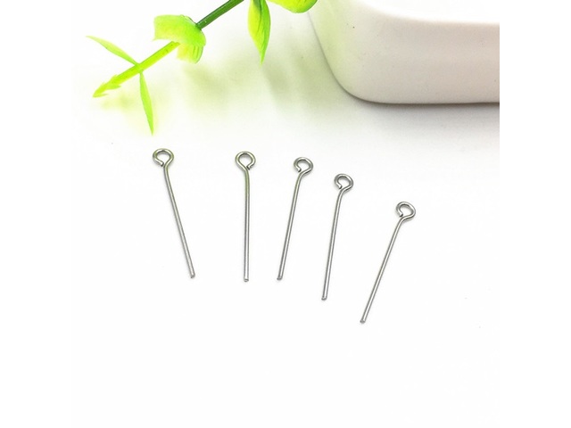 500Gram Silver Plated Eye Pins Jewelry Finding 41mm Long