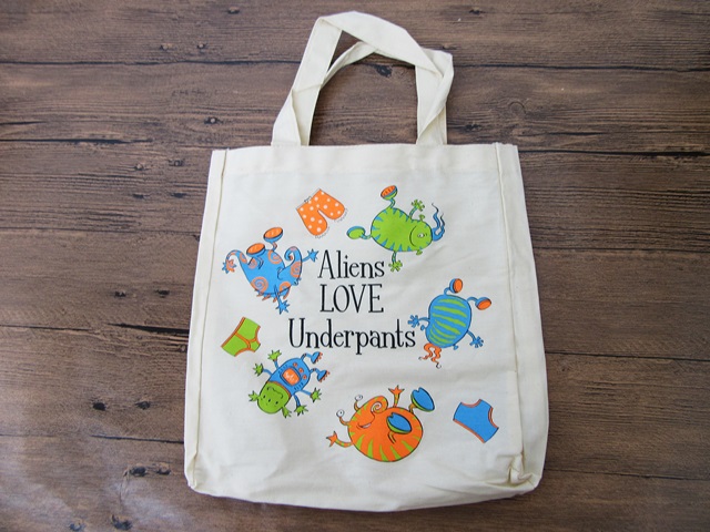 12 Hemp Aliens Shopping Bag Handbag 29x25cm - Click Image to Close