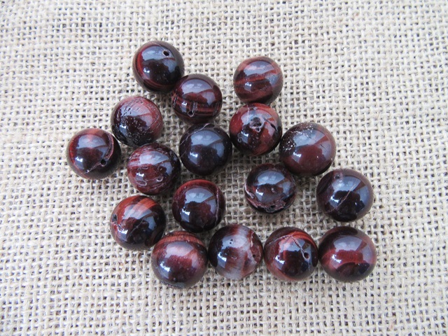 50Pcs Normal Quality Round Gemstone Beads 16mm Dia. - Click Image to Close