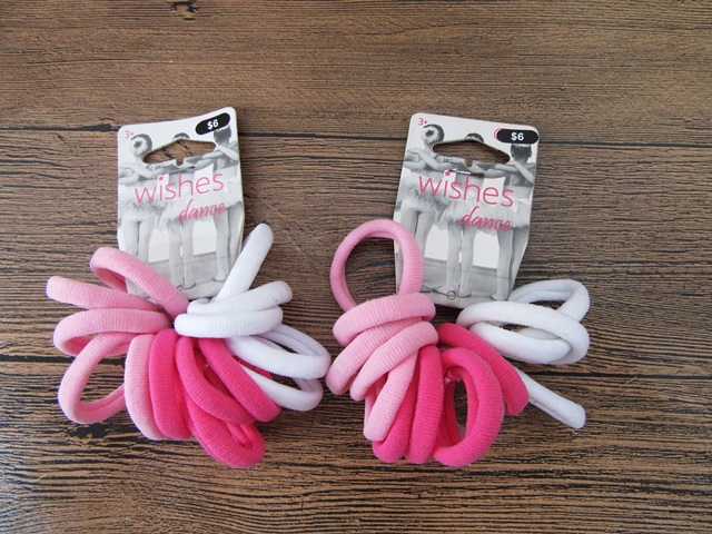 3Sheets X 15Pcs Elastic Rope Girls Hair Band Ties Hairband