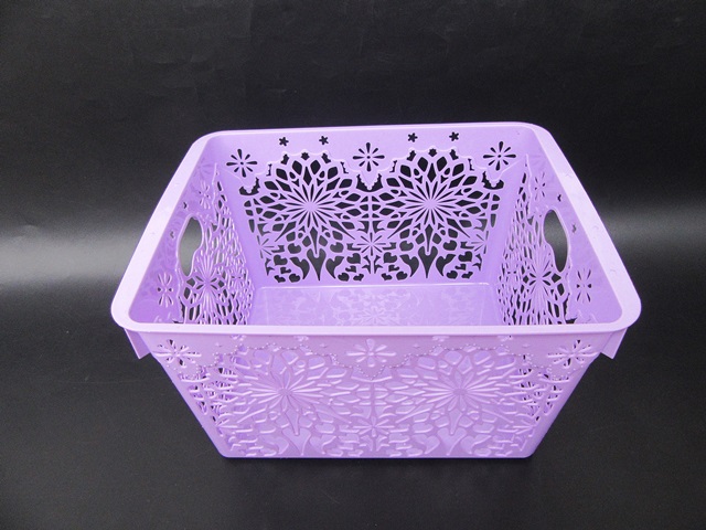 5Pcs Floral Pattern Storage Basket Bin Tubs Organizer Drawer 26x - Click Image to Close