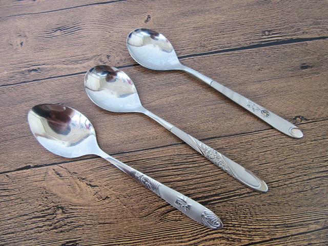 3Pcs Long Handled Stainless Steel Tableware Spoon 18.5cm 3Pcs Long Handled Stainless Steel Tableware Spoon 18.5cm