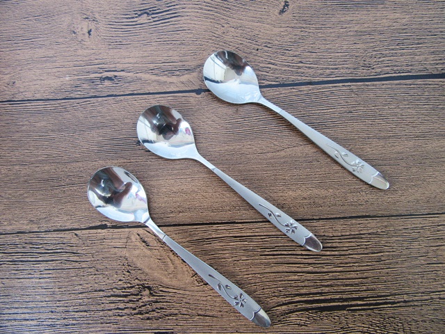 10Pcs Long Handled Stainless Steel Tableware Spoon 14cm 10Pcs Long Handled Stainless Steel Tableware Spoon 14cm