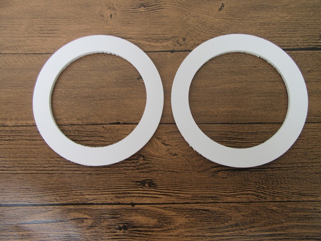 10Pcs White Donut Round PVC Sheets Foam Board DIY Craft - Click Image to Close