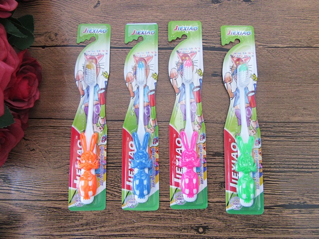 12X New Rabbit Toothbrushes for Kids Mixed Color - Click Image to Close