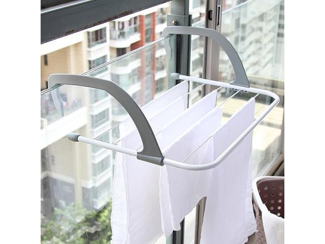 1Set Drying Shoe Rack Balcony Window Clothes Towel Dryer