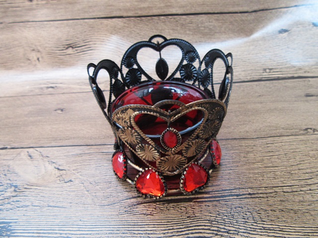 10Pcs Filigree Metal Round Candle Holder With Glass Cup 80x75m 10Pcs Filigree Metal Round Candle Holder With Glass Cup 80x75m