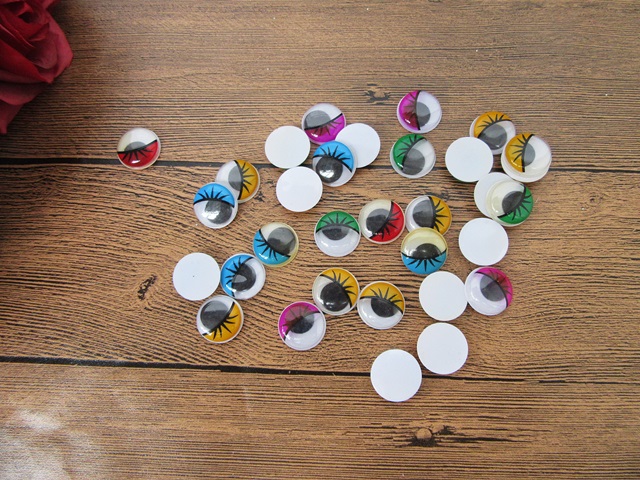 1Packets x 100Pcs Colored Joggle Eyes/Movable Eyes for Crafts 1Packets x 100Pcs Colored Joggle Eyes/Movable Eyes for Crafts